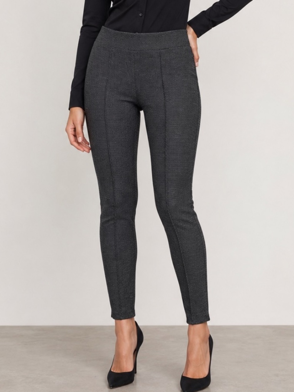 New Stretch Knit, Mid Rise Legging, NINE WEST, Size Large - Picture 1 of 6